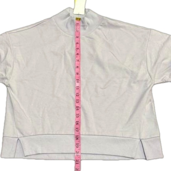 All In Motion French Terry Sweatshirt Lilac Purple Thumb Hole Women Size M - Picture 15 of 17